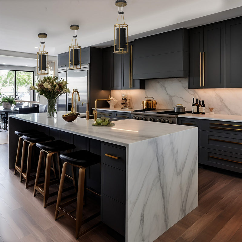 Minka-Lavery 5085-781-L LED Mini Pendant, Sand Coal & Soft Brass