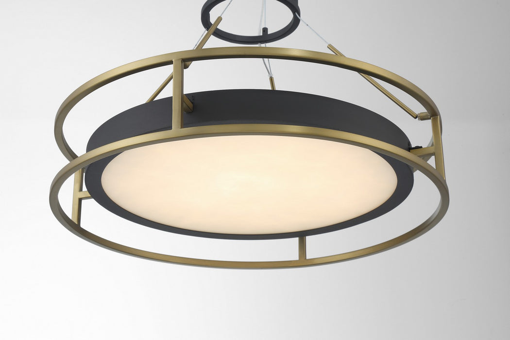 Minka-Lavery 5086-781-L LED Pendant, Sand Coal & Soft Brass
