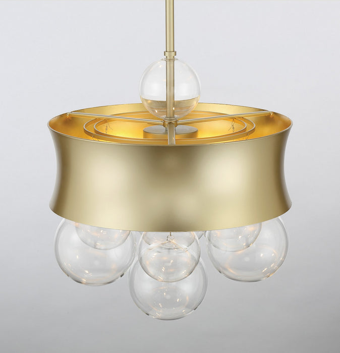 Minka-Lavery 5195-697 Three Light Convertible Pendant, Soft Gold