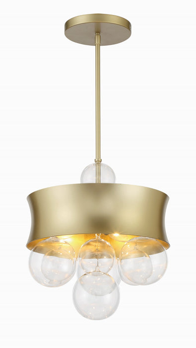Minka-Lavery 5195-697 Three Light Convertible Pendant, Soft Gold