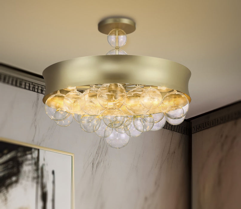 Minka-Lavery 5197-697 Eight Light Convertible Pendant, Soft Gold
