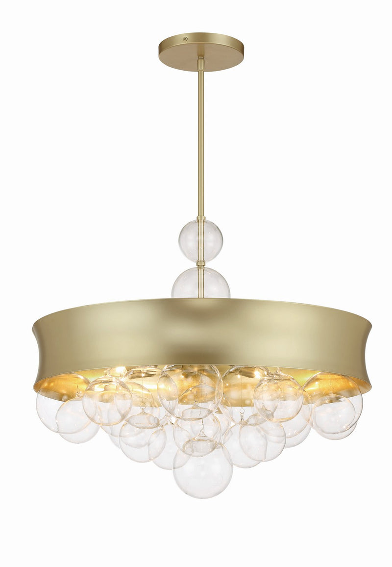 Minka-Lavery 5197-697 Eight Light Convertible Pendant, Soft Gold