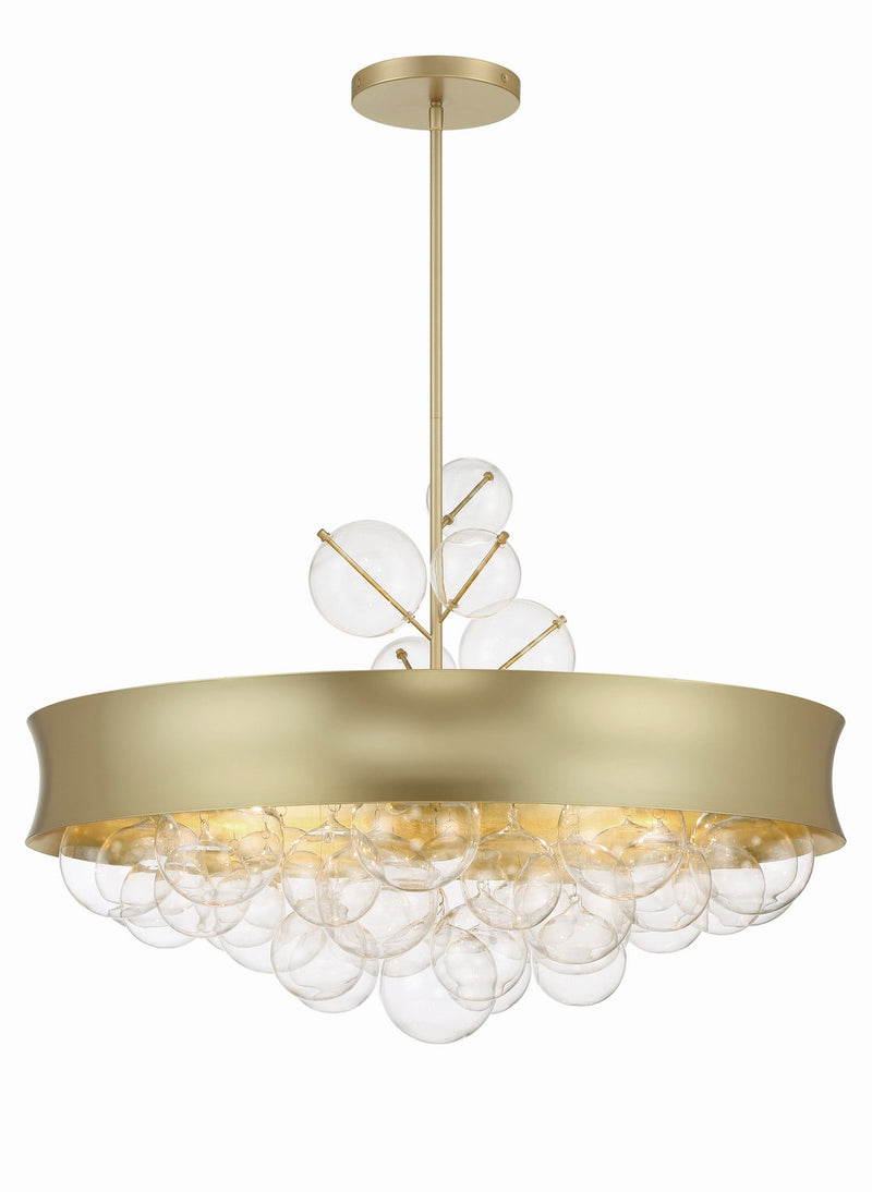 Minka-Lavery 5198-697 Eight Light Convertible Pendant, Soft Gold