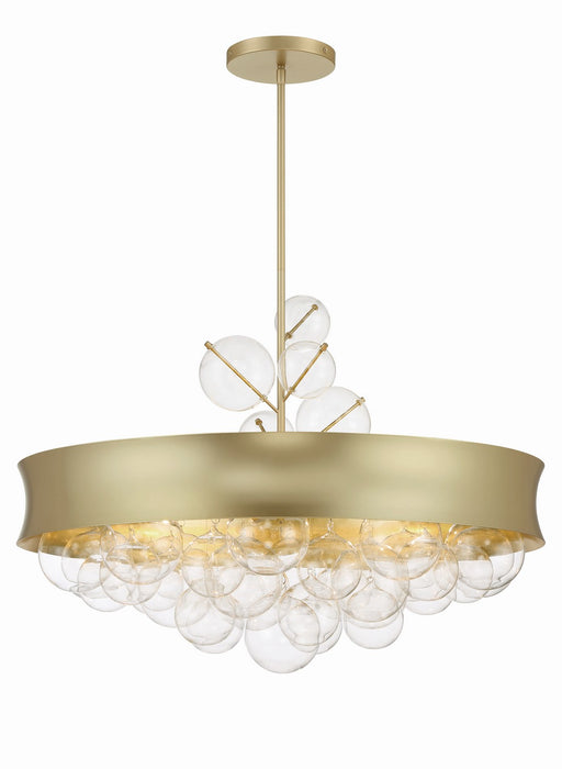 Minka-Lavery 5198-697 Eight Light Convertible Pendant, Soft Gold