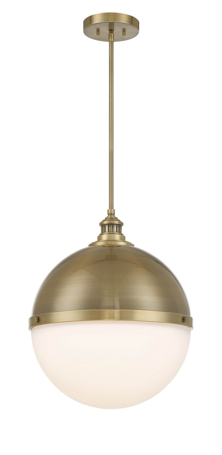 Minka-Lavery 6606-923 One Light Pendant, Oxidized Aged Brass