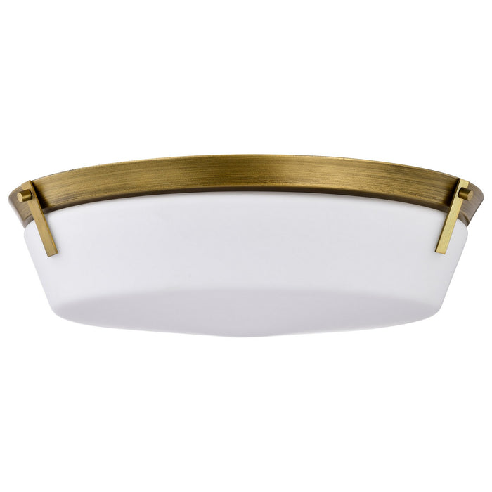 Nuvo Lighting 60-7751 Four Light Flush Mount, Natural Brass