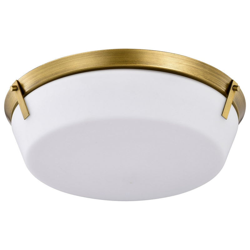 Nuvo Lighting 60-7751 Four Light Flush Mount, Natural Brass