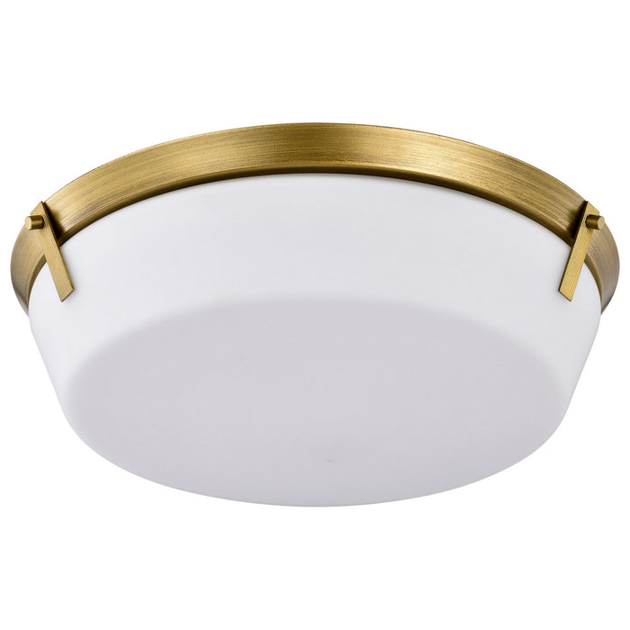 Nuvo Lighting 60-7751 Four Light Flush Mount, Natural Brass