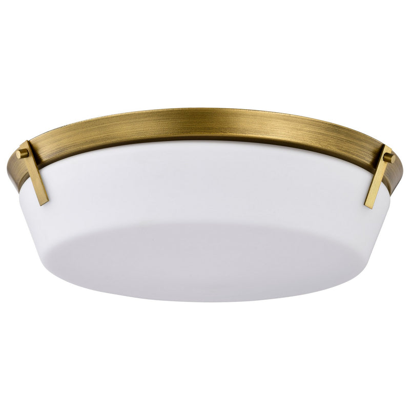 Nuvo Lighting 60-7751 Four Light Flush Mount, Natural Brass