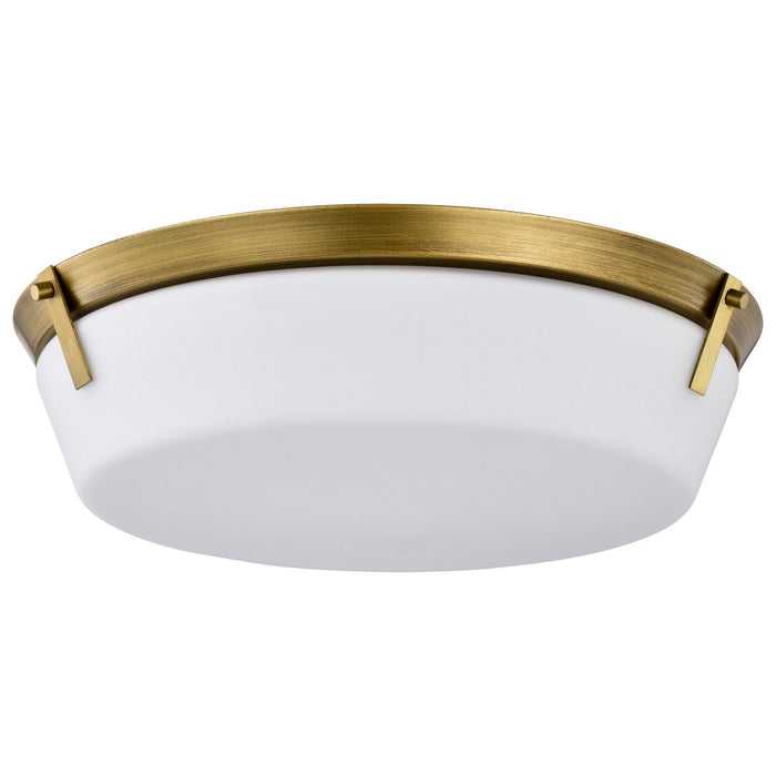 Nuvo Lighting 60-7751 Four Light Flush Mount, Natural Brass