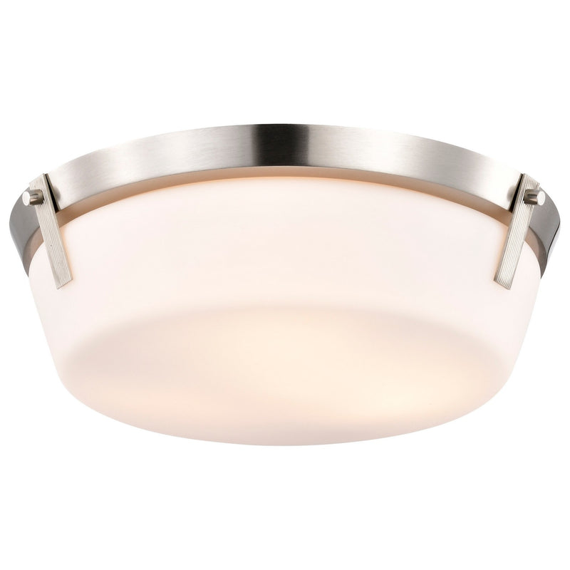 Nuvo Lighting 60-7760 Three Light Flush Mount, Brushed Nickel