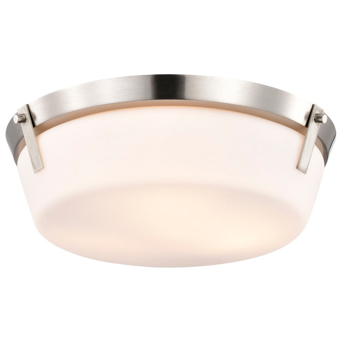 Nuvo Lighting 60-7760 Three Light Flush Mount, Brushed Nickel