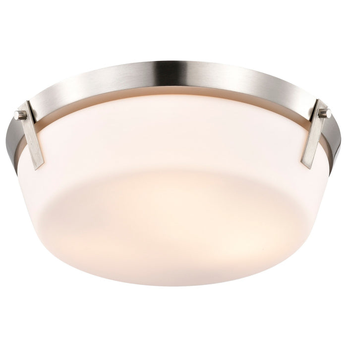 Nuvo Lighting 60-7760 Three Light Flush Mount, Brushed Nickel