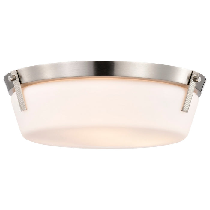 Nuvo Lighting 60-7760 Three Light Flush Mount, Brushed Nickel