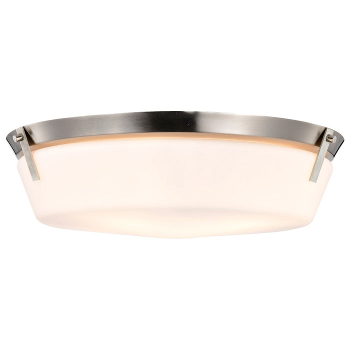 Nuvo Lighting 60-7761 Four Light Flush Mount, Brushed Nickel