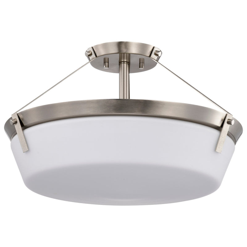 Nuvo Lighting 60-7762 Four Light Semi Flush Mount, Brushed Nickel