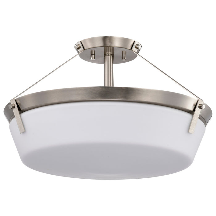 Nuvo Lighting 60-7762 Four Light Semi Flush Mount, Brushed Nickel