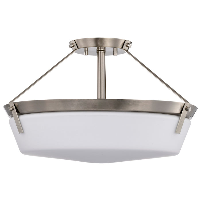 Nuvo Lighting 60-7762 Four Light Semi Flush Mount, Brushed Nickel