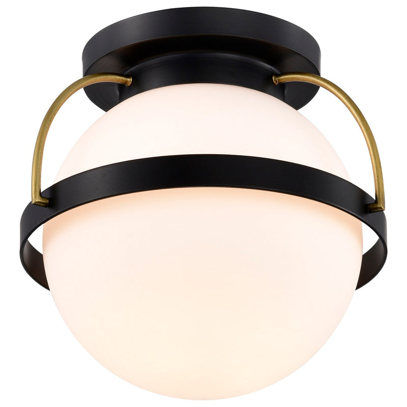 Nuvo Lighting 60-7770 One Light Flush Mount, Matte Black