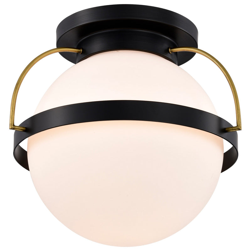Nuvo Lighting 60-7772 One Light Flush Mount, Matte Black