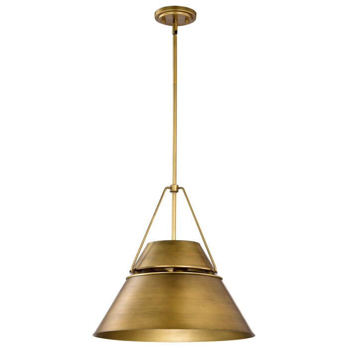 Nuvo Lighting 60-7778 Three Light Pendant, Natural Brass