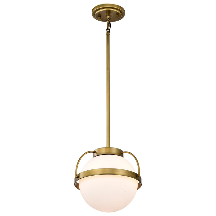Nuvo Lighting 60-7783 One Light Pendant, Natural Brass