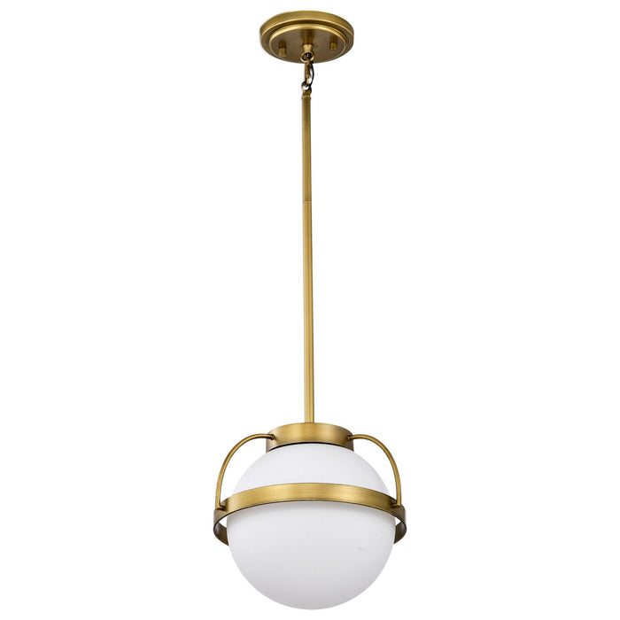 Nuvo Lighting 60-7783 One Light Pendant, Natural Brass