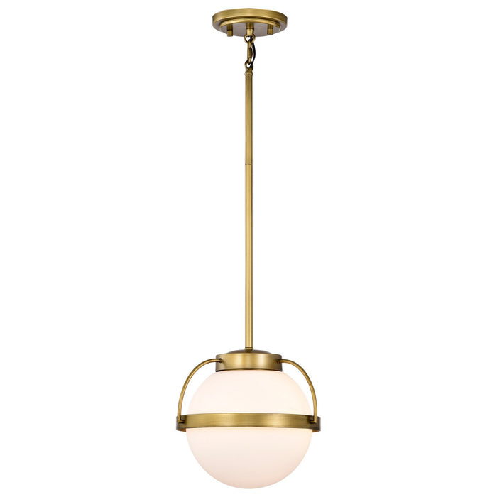 Nuvo Lighting 60-7783 One Light Pendant, Natural Brass
