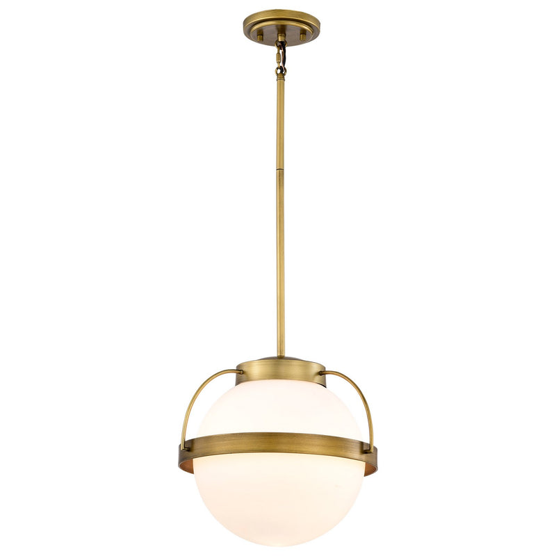Nuvo Lighting 60-7784 One Light Pendant, Natural Brass
