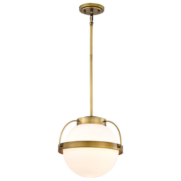 Nuvo Lighting 60-7784 One Light Pendant, Natural Brass