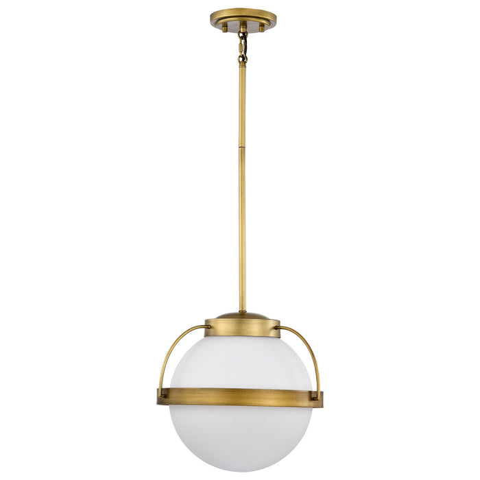 Nuvo Lighting 60-7784 One Light Pendant, Natural Brass