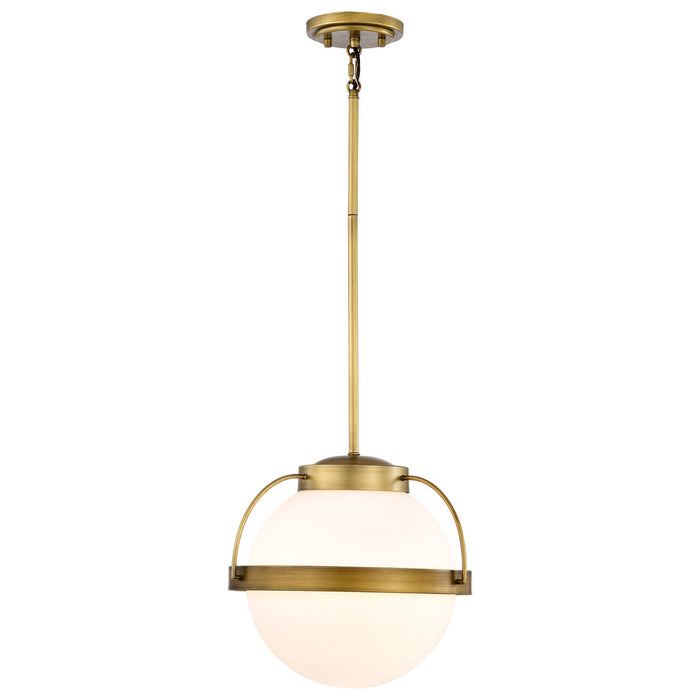 Nuvo Lighting 60-7784 One Light Pendant, Natural Brass