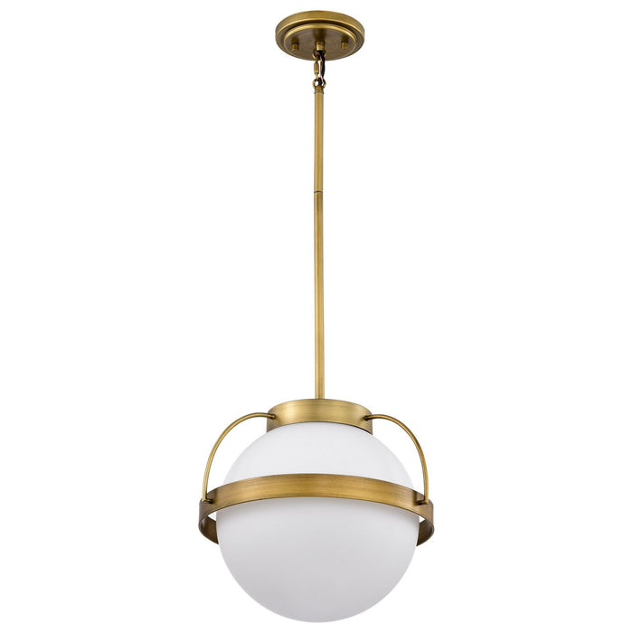 Nuvo Lighting 60-7784 One Light Pendant, Natural Brass