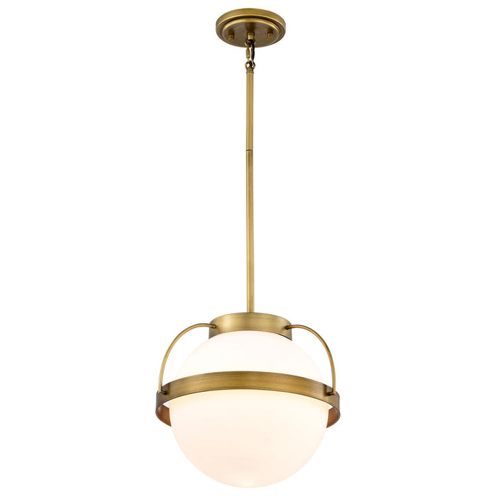 Nuvo Lighting 60-7784 One Light Pendant, Natural Brass