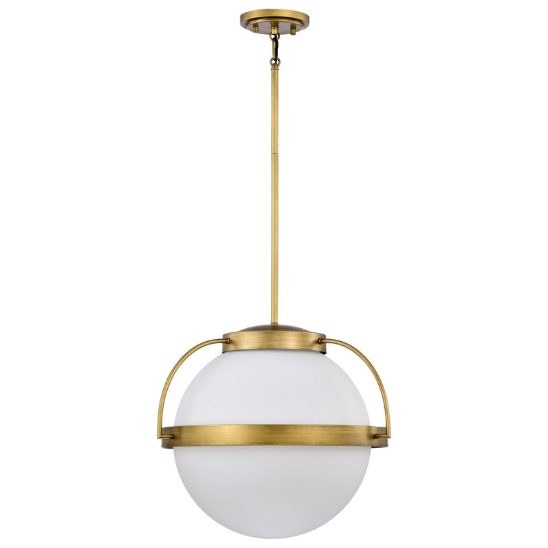 Nuvo Lighting 60-7785 One Light Pendant, Natural Brass