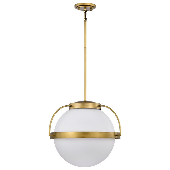 Nuvo Lighting 60-7785 One Light Pendant, Natural Brass