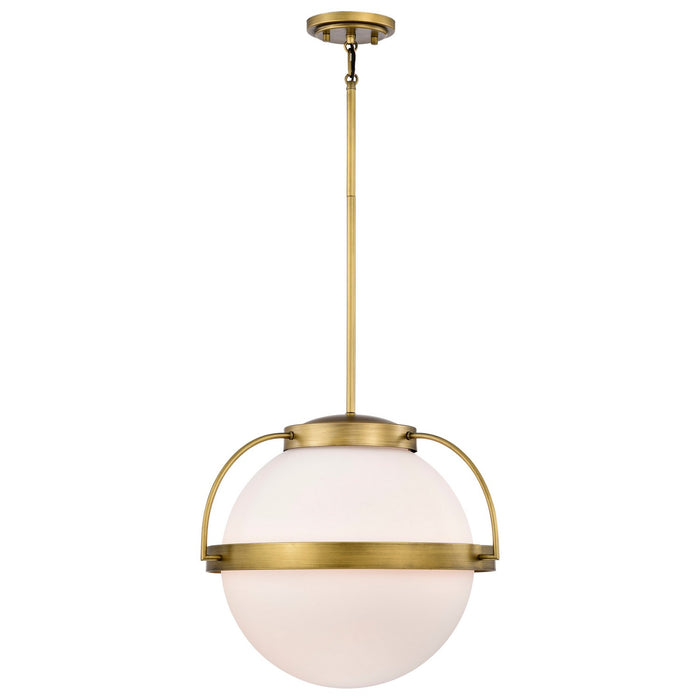 Nuvo Lighting 60-7785 One Light Pendant, Natural Brass