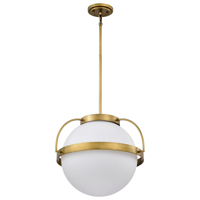 Nuvo Lighting 60-7785 One Light Pendant, Natural Brass