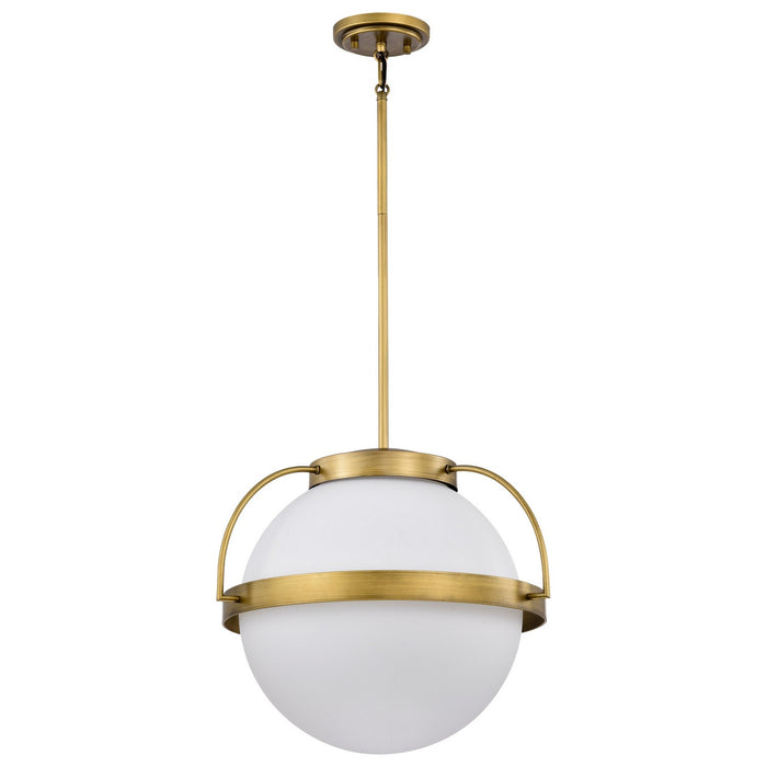 Nuvo Lighting 60-7785 One Light Pendant, Natural Brass
