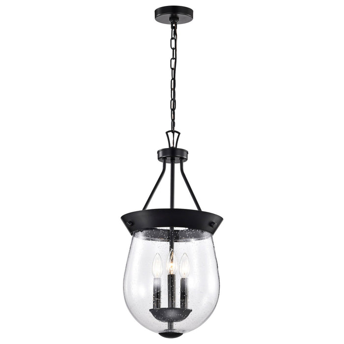 Nuvo Lighting 60-7800 Three Light Pendant, Matte Black