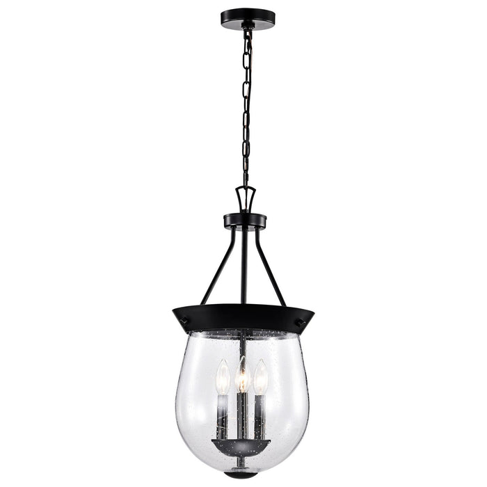 Nuvo Lighting 60-7800 Three Light Pendant, Matte Black