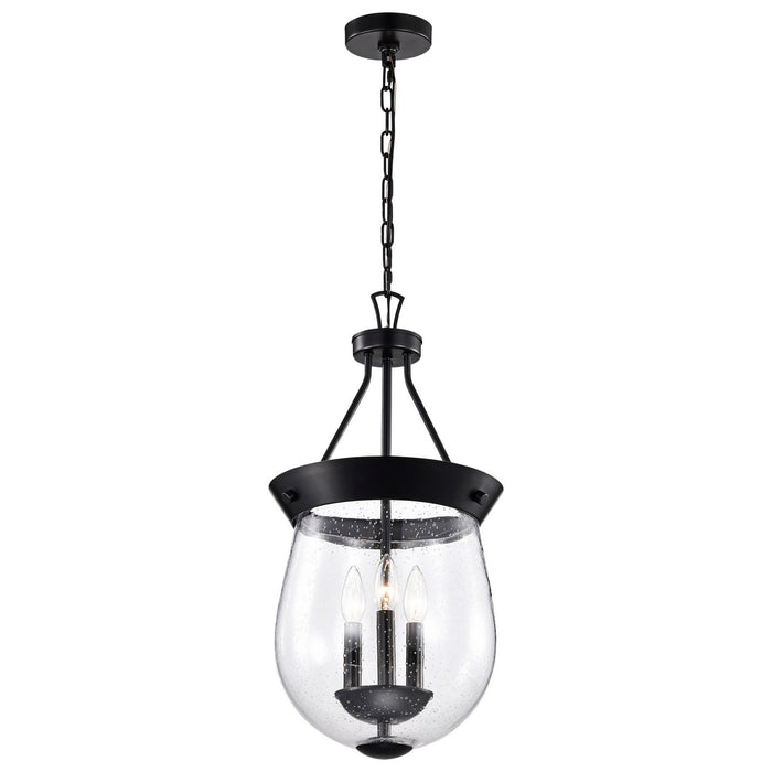 Nuvo Lighting 60-7800 Three Light Pendant, Matte Black