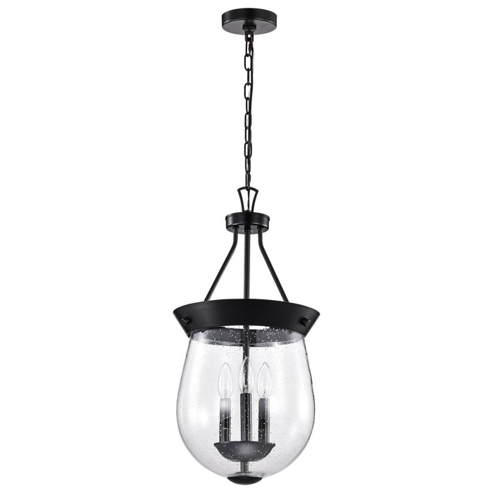 Nuvo Lighting 60-7800 Three Light Pendant, Matte Black