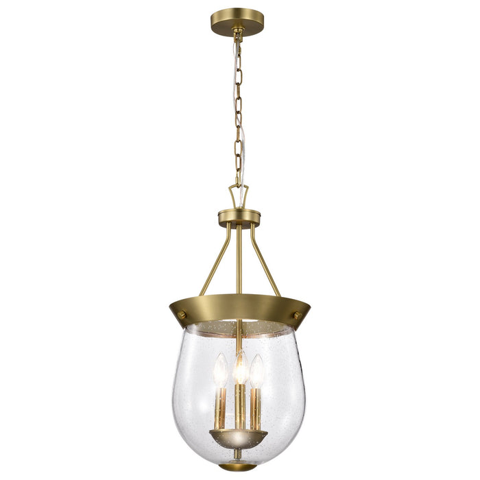 Nuvo Lighting 60-7801 Three Light Pendant, Vintage Brass