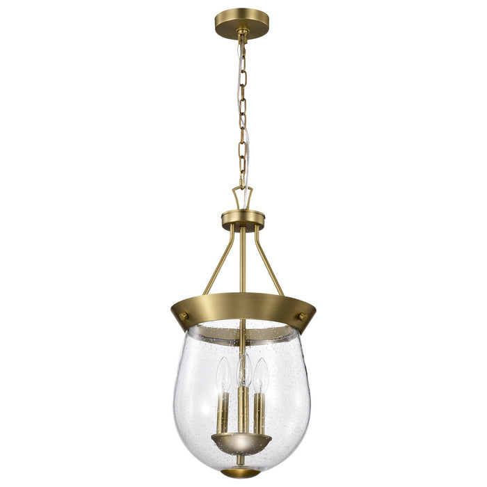 Nuvo Lighting 60-7801 Three Light Pendant, Vintage Brass
