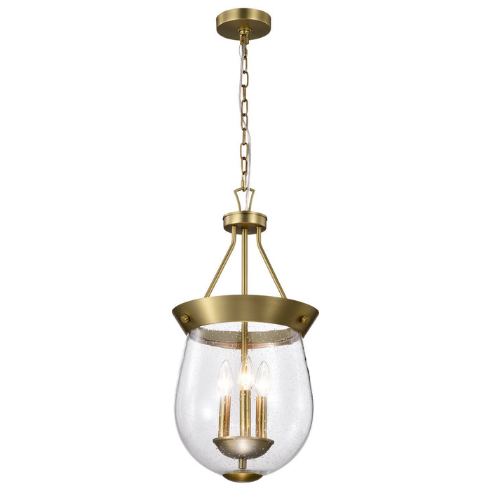 Nuvo Lighting 60-7801 Three Light Pendant, Vintage Brass