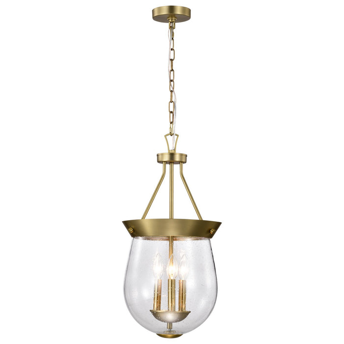 Nuvo Lighting 60-7801 Three Light Pendant, Vintage Brass