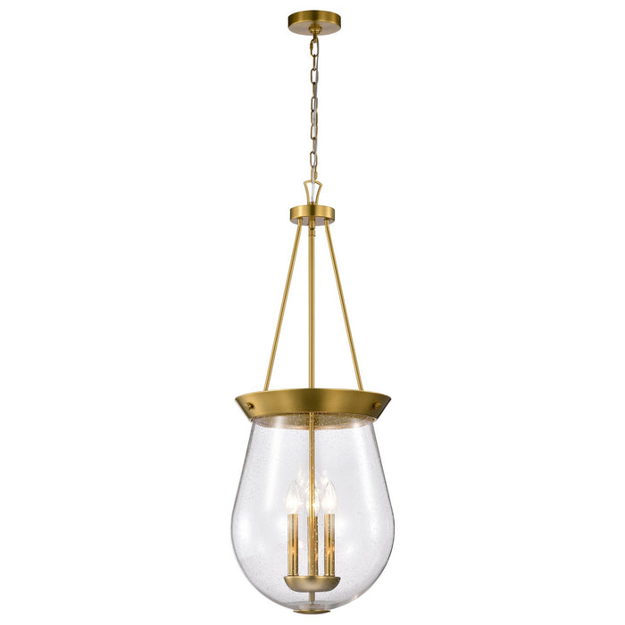 Nuvo Lighting 60-7804 Three Light Pendant, Vintage Brass