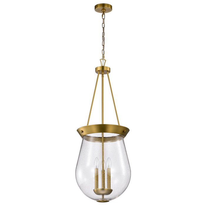 Nuvo Lighting 60-7804 Three Light Pendant, Vintage Brass