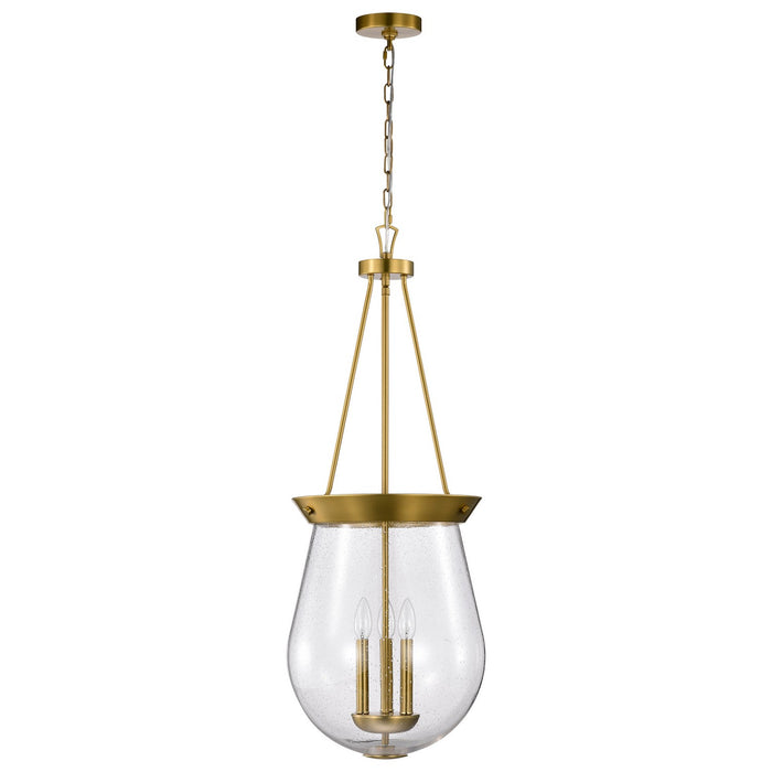 Nuvo Lighting 60-7804 Three Light Pendant, Vintage Brass